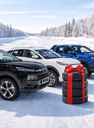 Зимние шины в подарок при покупке автомобиля JAC в «Рейн Моторс»